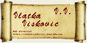 Vlatka Višković vizit kartica
